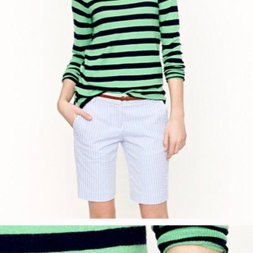 J Crew Factory seersucker shorts - Picture 3 of 5
